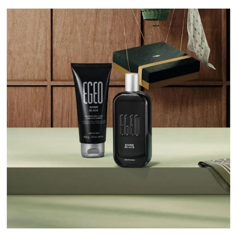 Kit Presente Egeo Bomb Black: Colônia + Shower Gel (2 Itens)