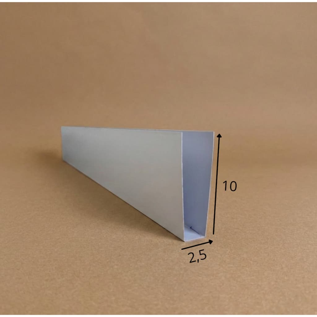 Protetor Salva Porta 2,5x10cm Branco/Preto/Galvanizado