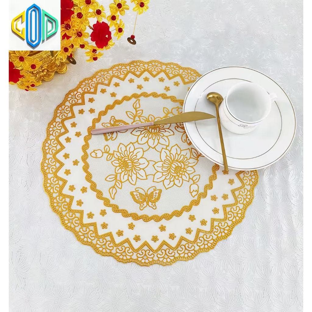 Até 12 uni Jogo Americano PVC Retangular e Oval 30*45cm ou Redondo 38*38