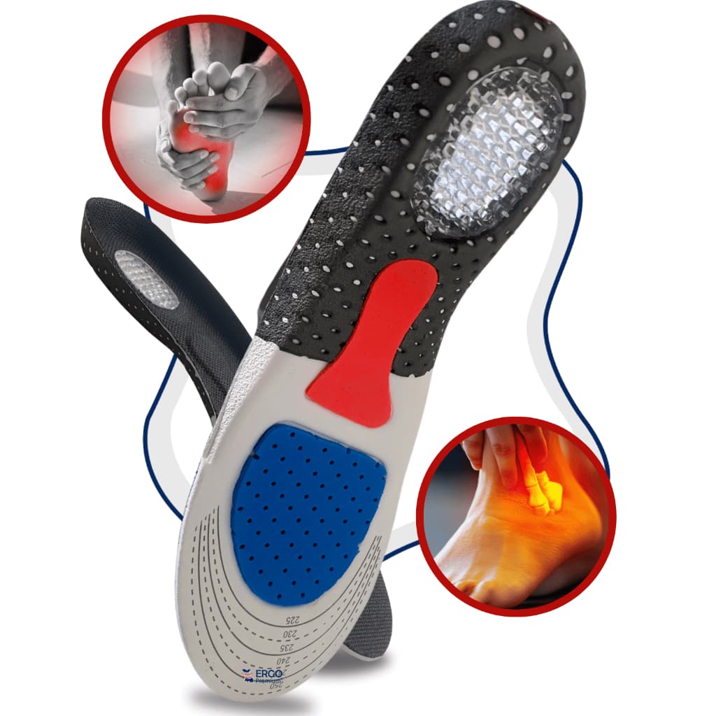 Palmilha Ortopédica Tratamento da Fascite Esporão e Dores nos Pés Calcanhares e Pernas