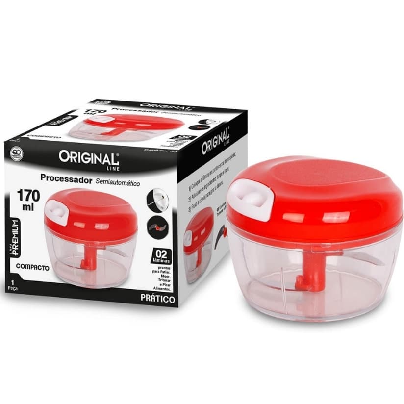 Mini Multiprocessador de Alimentos Triturador de Alho 170ml