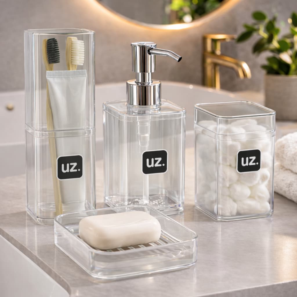 Conjuntos de Banheiro Suporte Caixa de Sabonete Banho Sabonete Líquido Porta Escova