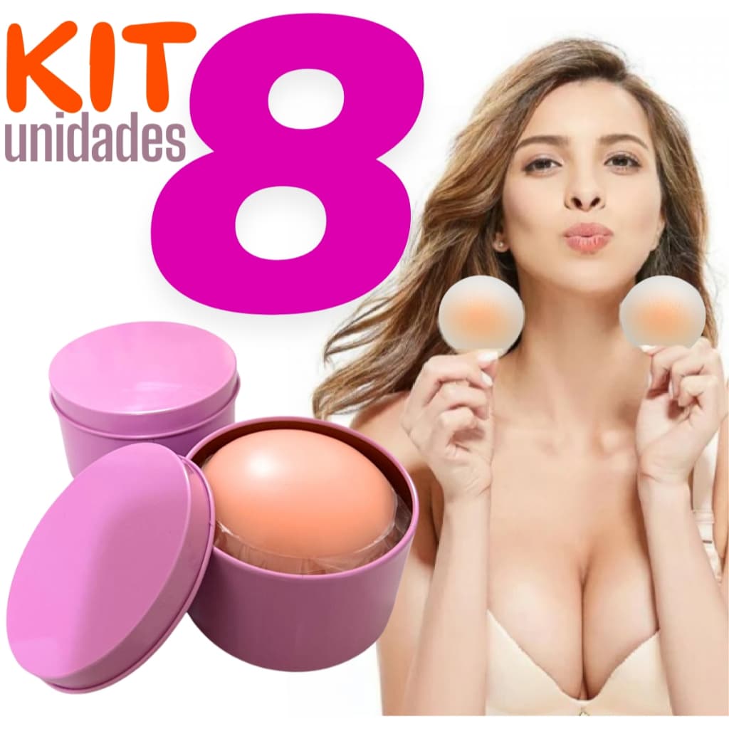 Kit Protetor Tapa Mamilos em Silicone Adesivo Reutilizável