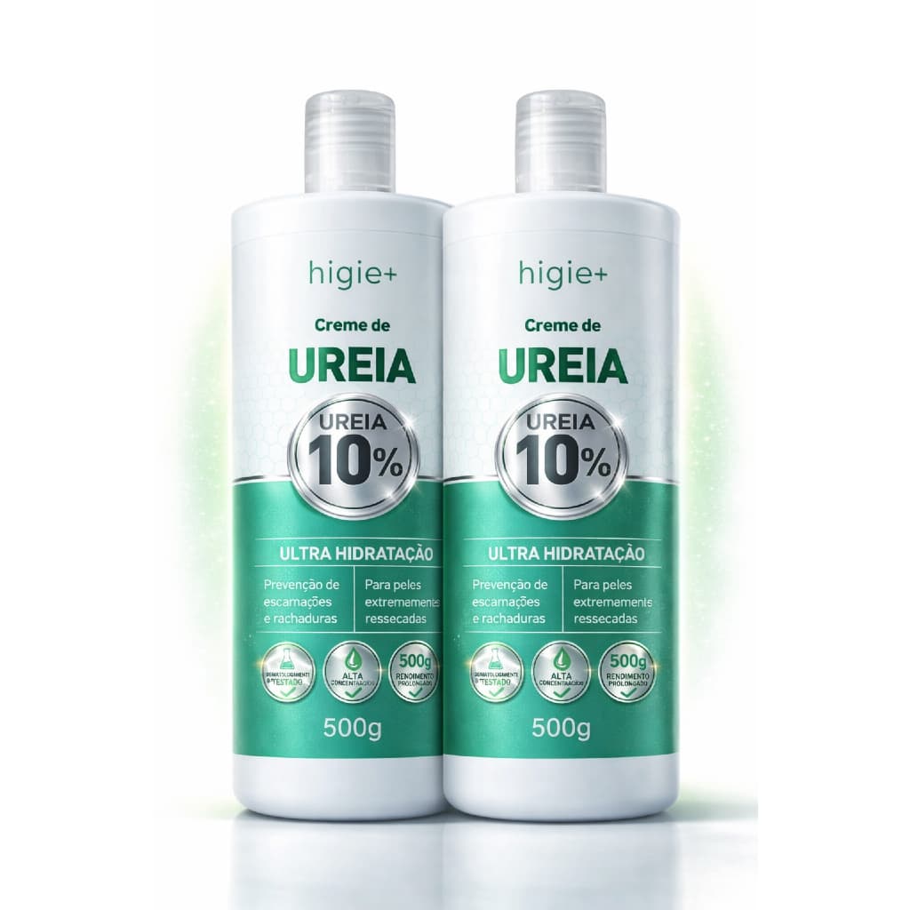 Kit 2 Cremes De Ureia 10% 500g Ultra Hidratação - Produto 100% Vegano