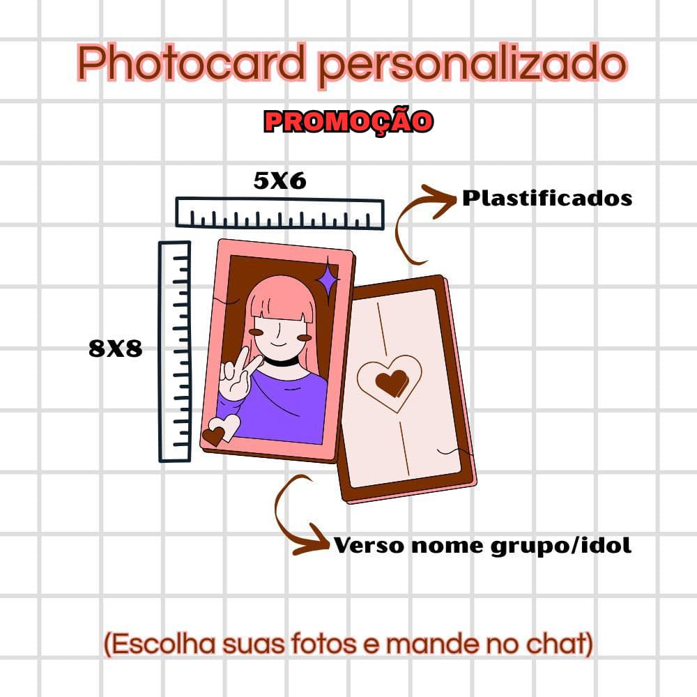 50 Photocards personalizados frente e verso Plástificados l K-POP, Anime, Dorama l Fanmade l  Leia a descrição