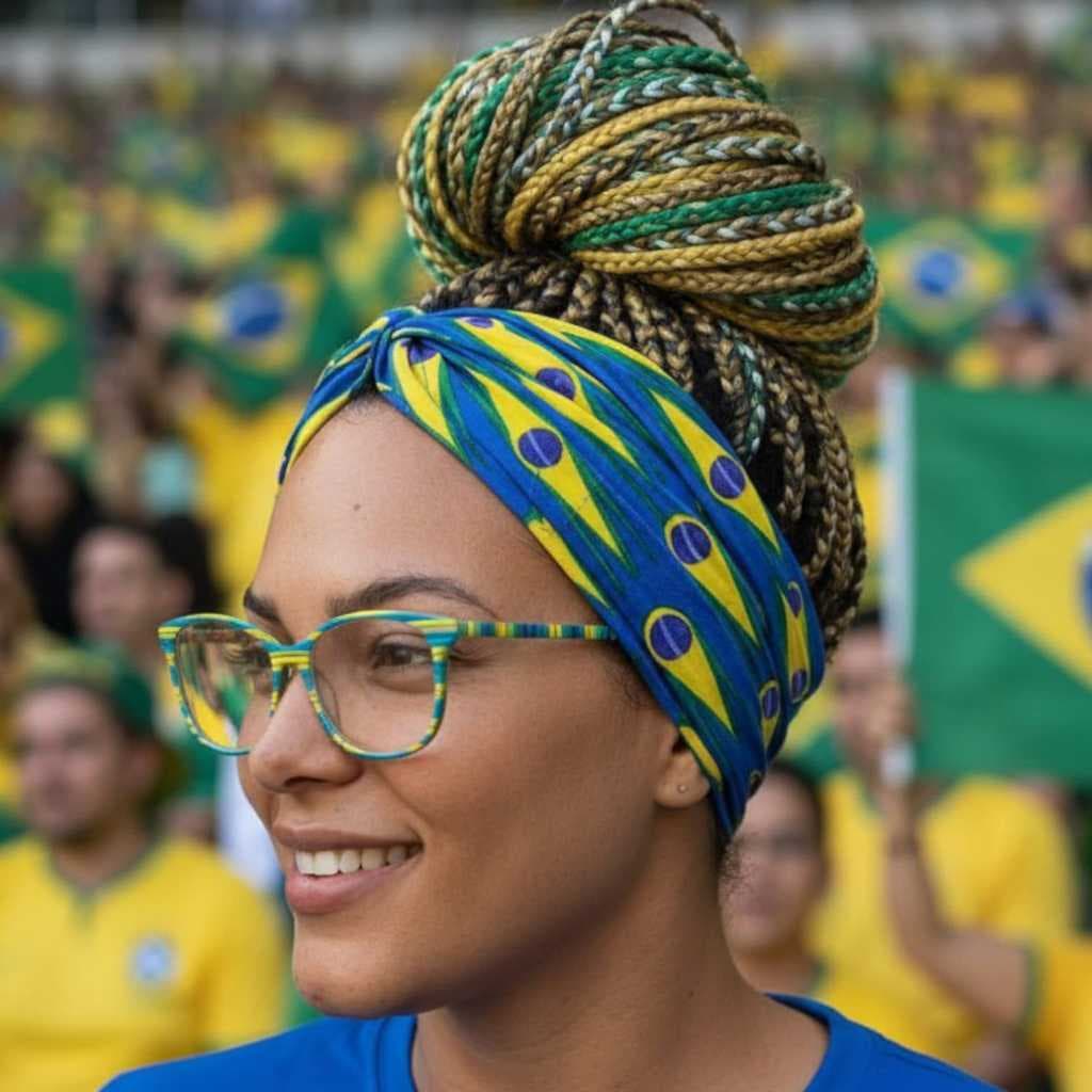Faixas de Cabelo PRA TRANCISTA QUE NÃO ESCORREGA ASSISTIR JOGO DA COPA + Opção Unitária e Kit 2