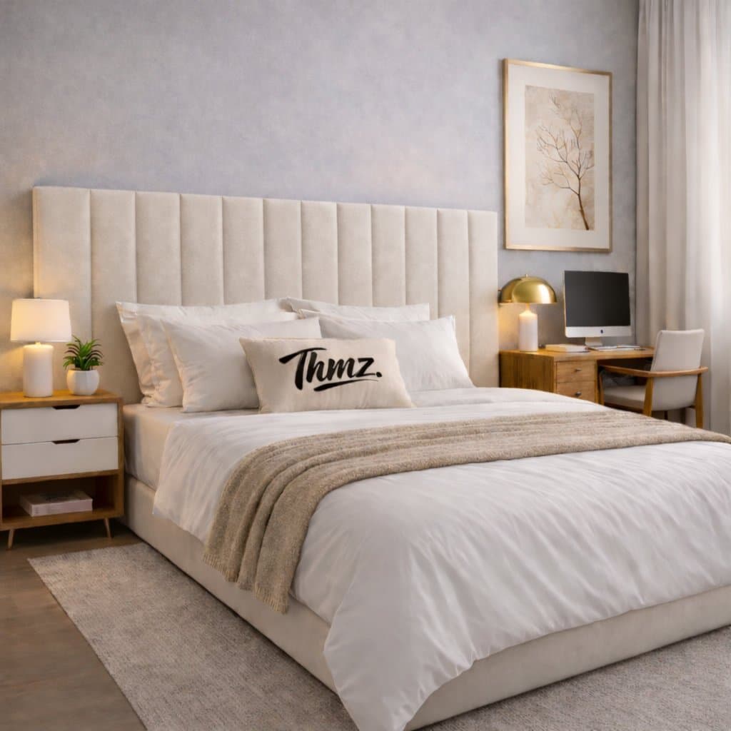 Cabeceira Cama Box 120x20 Módulos Estofados Retangulares Premium Solteiro Casal Queen King