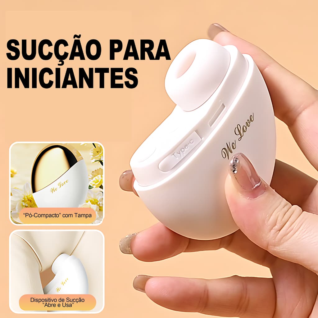 Massageador Íntimo Feminino com Sucção e Vibração | Design Disfarçado | Recarregável USB