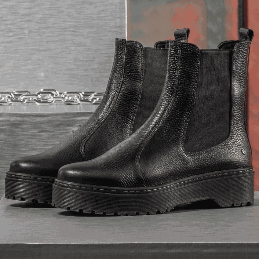 Bota Feminina Vittal Couro Legítimo Luisa Calce Fácil