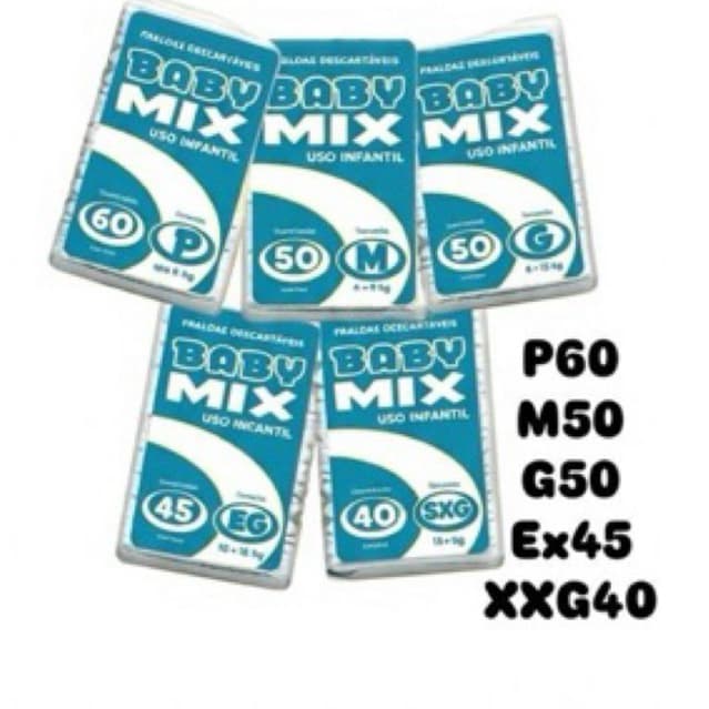 Fralda Baby Mix 2 Linha Pacotão Barato