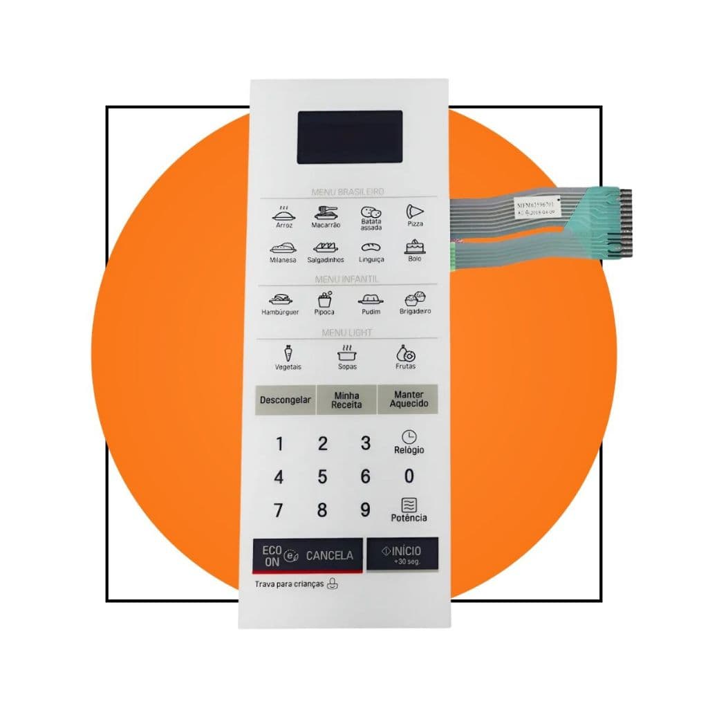Membrana Teclado Microondas LG Ms2355r  Ms 2355r Novo