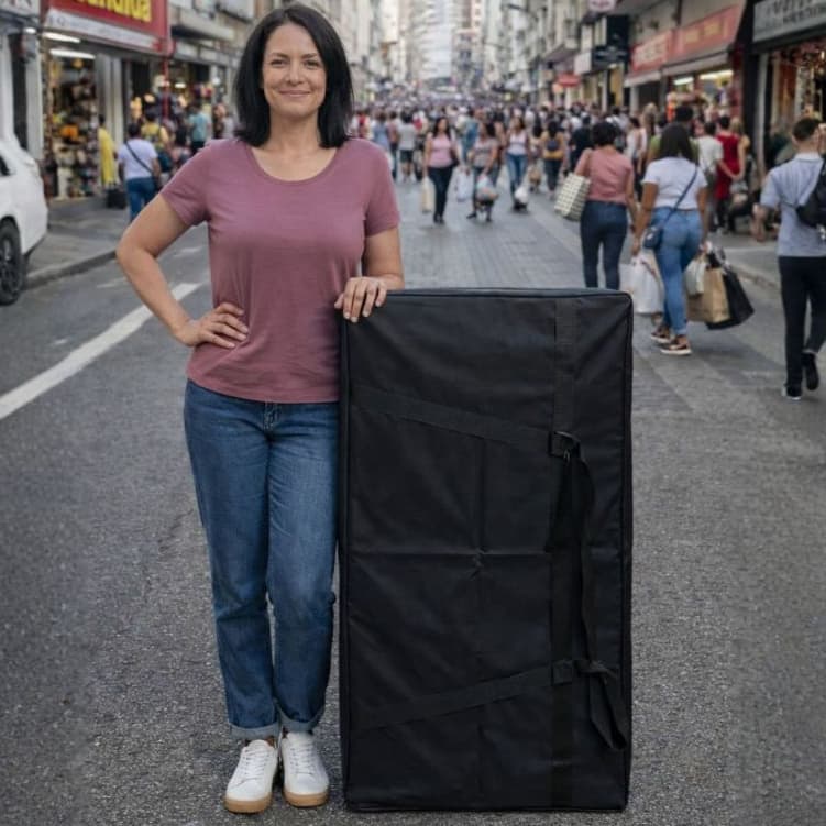 Sacolão Gigante Bolsa Viagem Mudança 108  Ggg 100x55x25 Sacoleira(o) Bolsa Promoção 138 litros