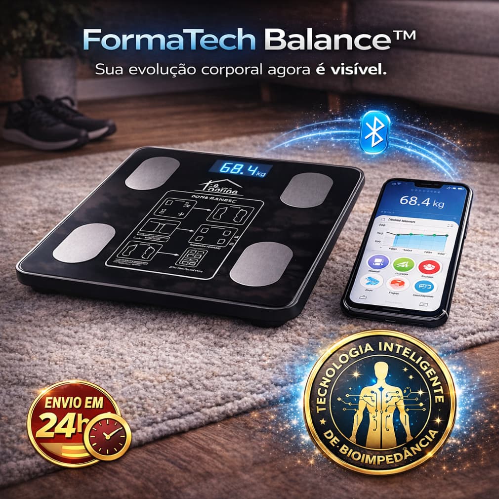 Balança Bioimpedância Digital Bluetooth App 140kg Inteligente