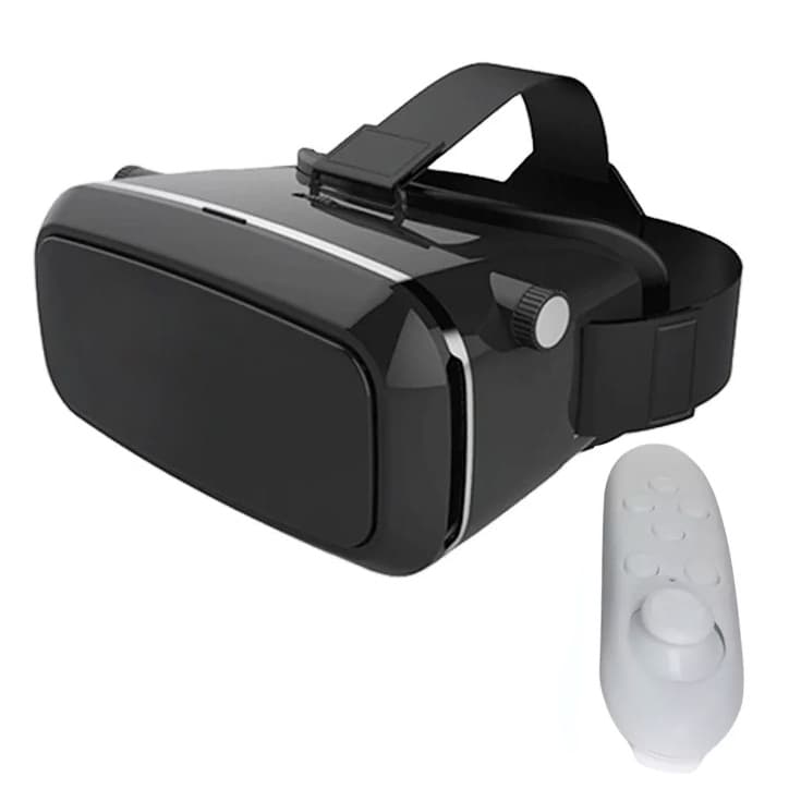 Óculos de Realidade Virtual 3d VR + Controle Bluetooth Para Celular