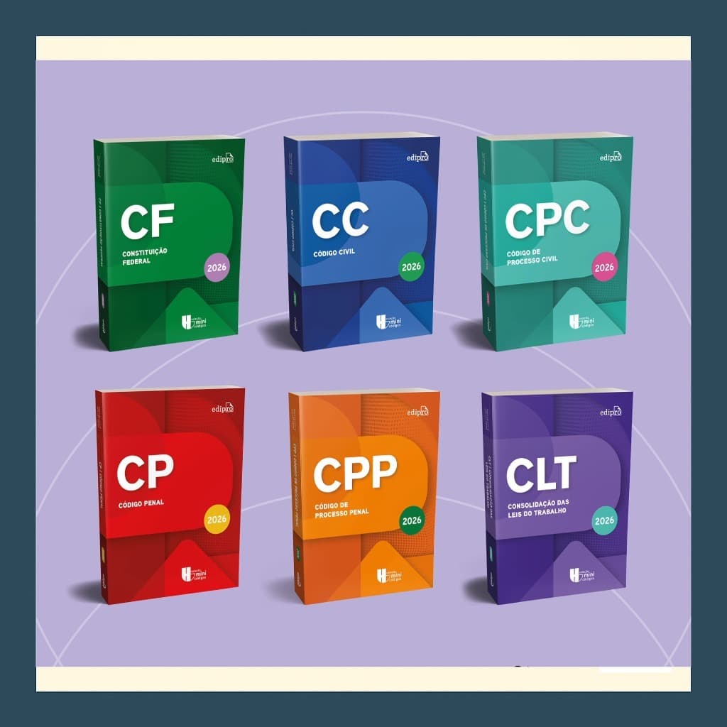 Kit Legislação 2026 | Coleção Minicódigos | Legislação | Atualizado e Compacto