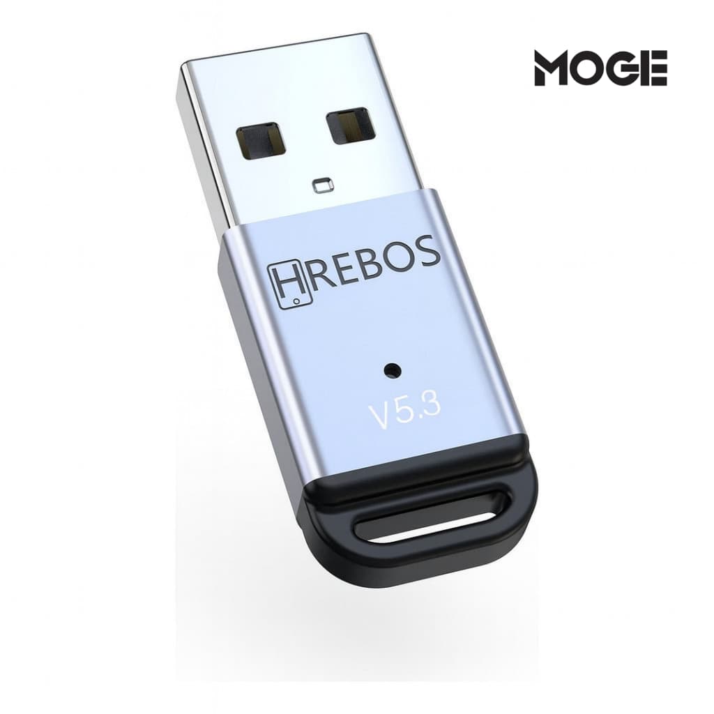 Adaptador USB Bluetooth 5.3 | Plug and Play | Alcance 10m | Hrebos
