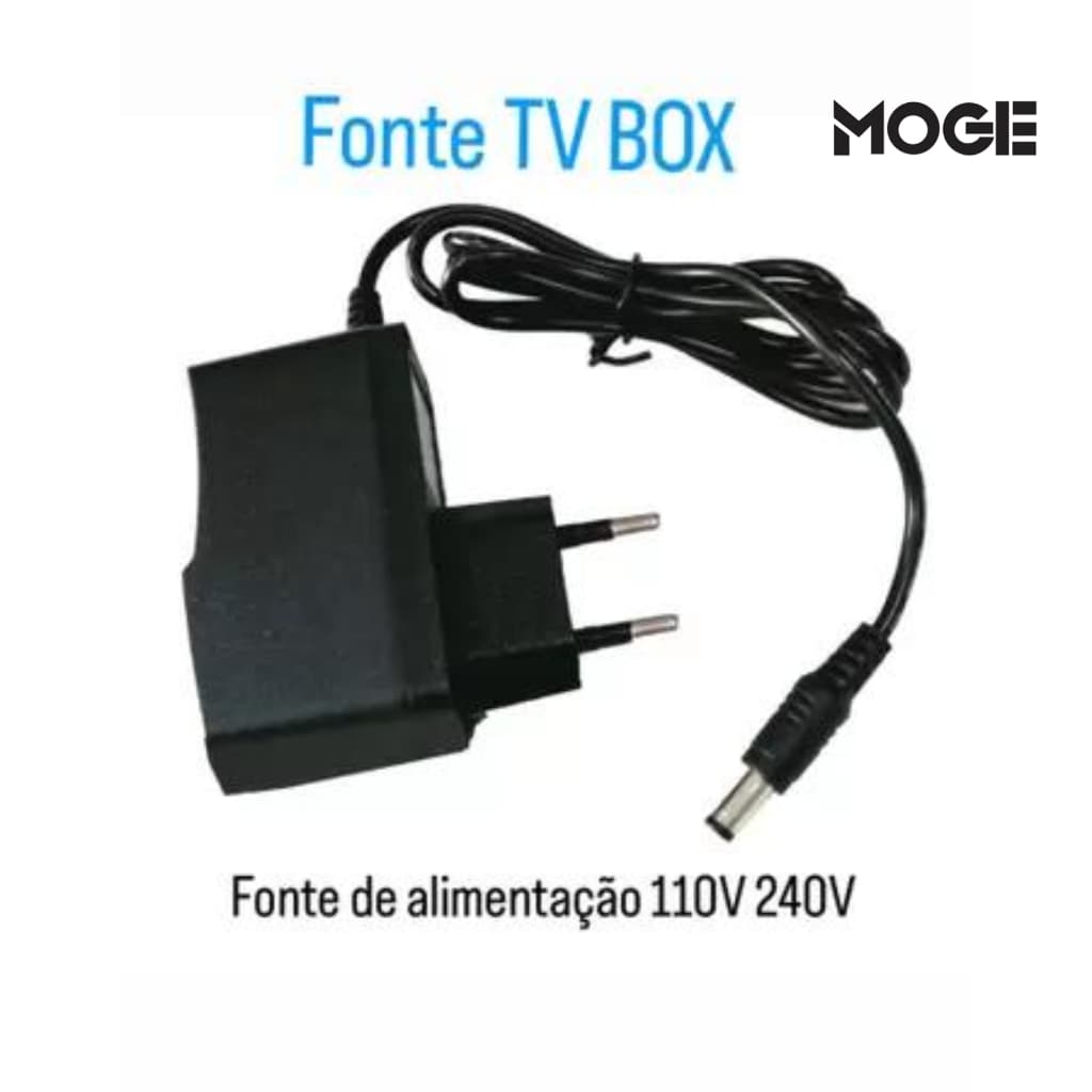 Fonte 5V 2A P4 | Bivolt | Para TV Box Câmera Roteador | AC/DC | Tomate It-Blue