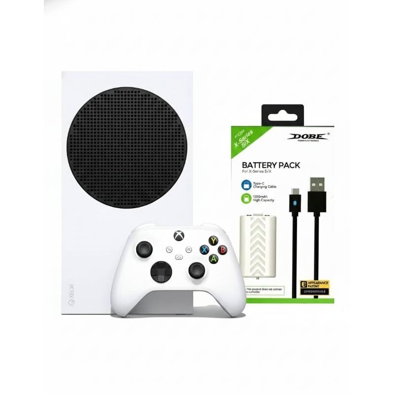 Xbox Series S 512GB SSD + Controle + Kit Bateria Dobe Recarregável