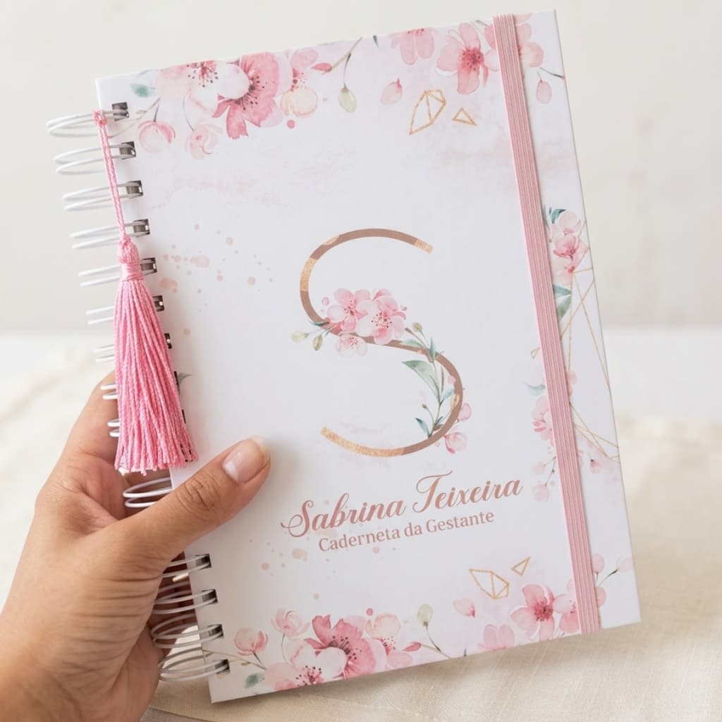 Caderneta da Gestante | Caderneta de Pré-Natal Personalizada | Diário da Gravidez | Acompanhamento da Gestação