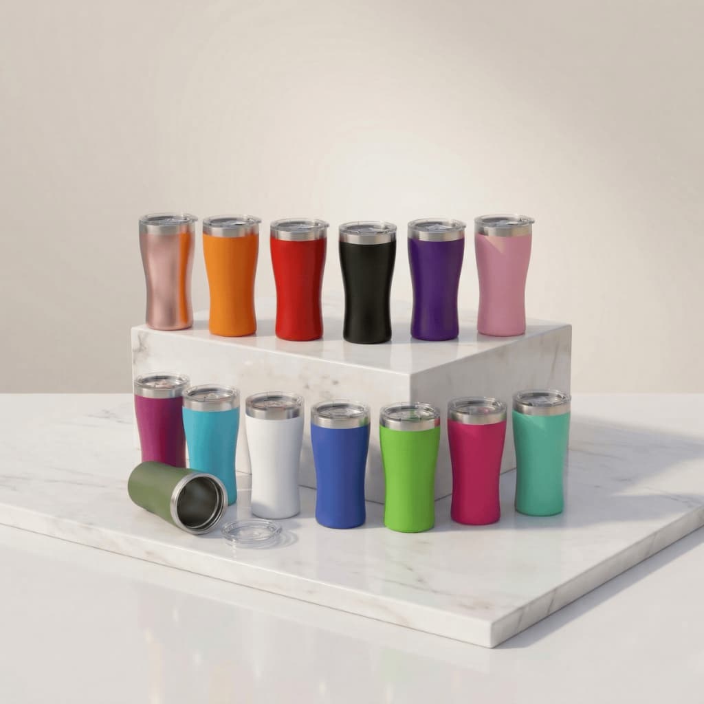 Copo Térmico Tulipa Inox 160ml Tampa Acrílica Bebida Quente Fria Café Expresso