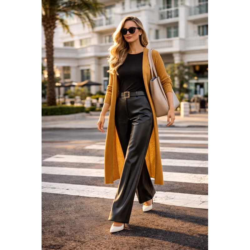 Kimono Cardigan Feminino Canelado Trico Moda Instagram Lindo