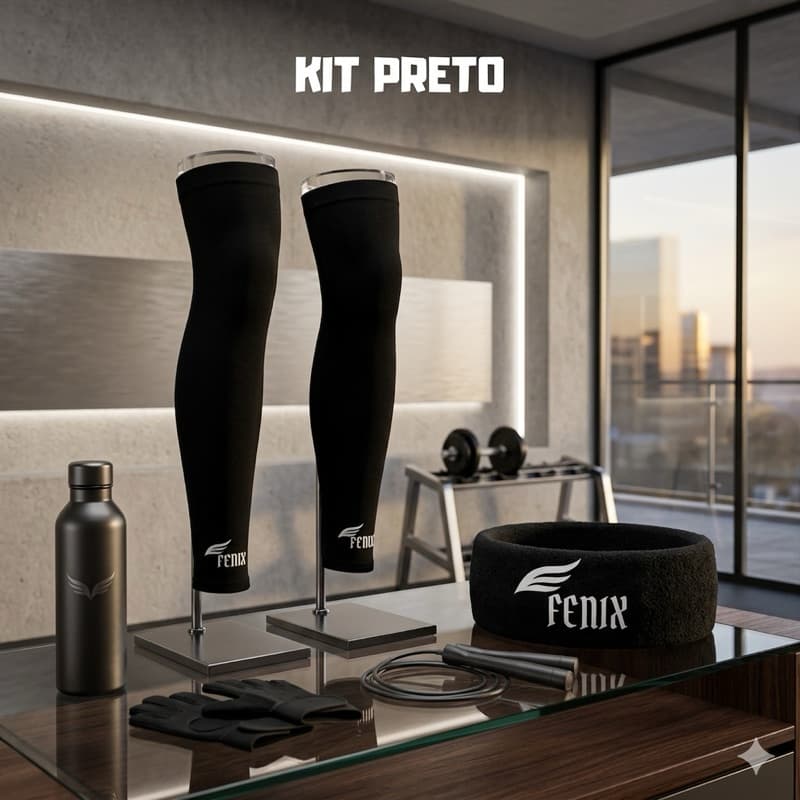 Manguito Proteção Solar + Faixa De Esportes Testeira