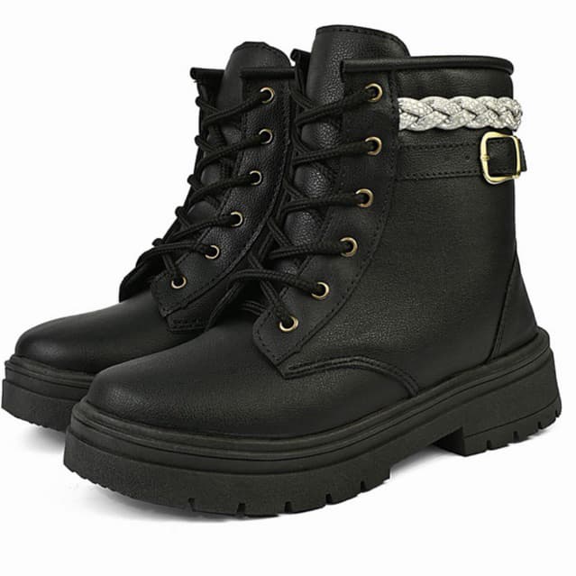 Bota Coturno Infantil Menina Blogueira Estilosa Confortavel brilho