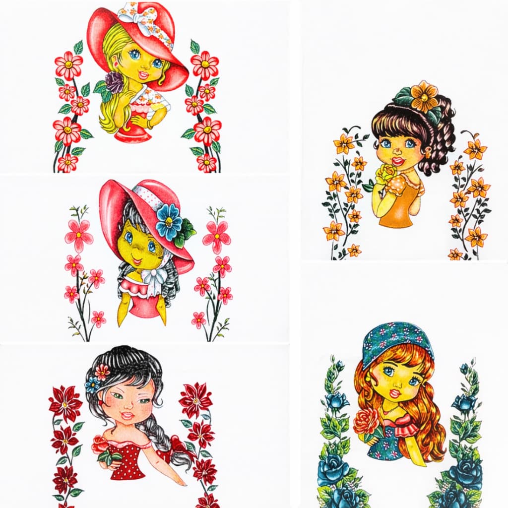 PANO DE PRATO ESPECIAL BONECA 10 UNIDADES