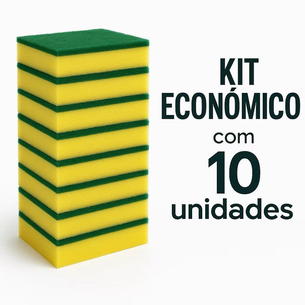Kit Esponja Bucha de Lavar Louça Multiuso Para Limpezas Em Geral