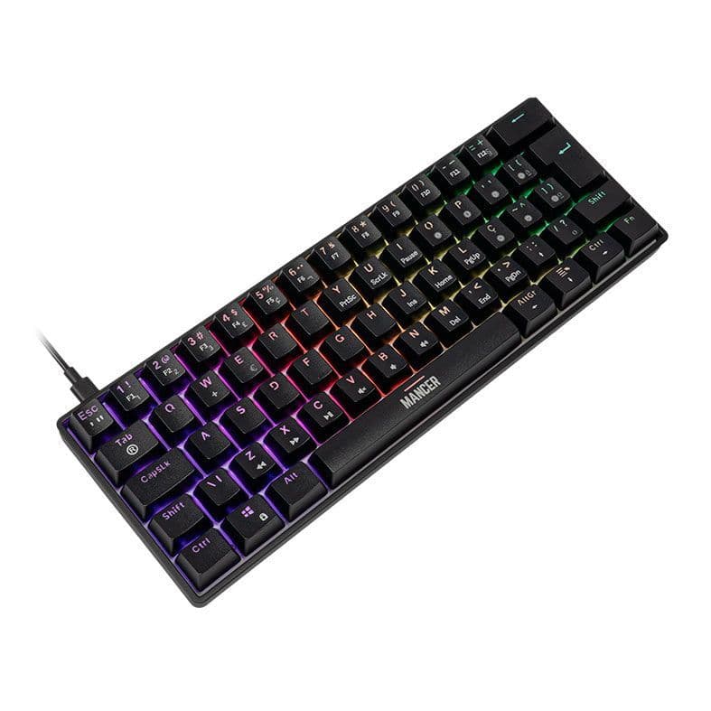 Teclado Magnetico Mancer Onyx, RGB, Preto, MCR-ONYP-BL01