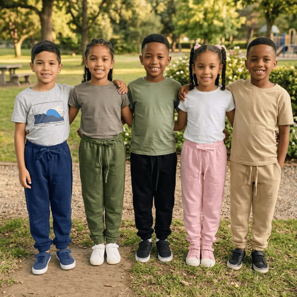 Calça Moletom Grosso Infantil C/ Punho Elástico Na Cintura Menino e Menina