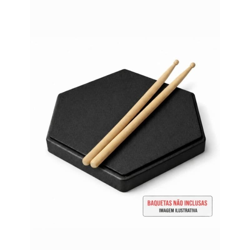 Pad de Treino para Bateria 6" - MDF 15mm com EVA 5mm (Hexagonal)