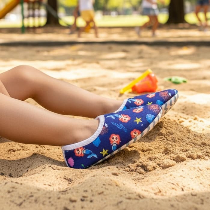 Sapatilha Aquática Menina Praia Antiderrapante Piscina Mar