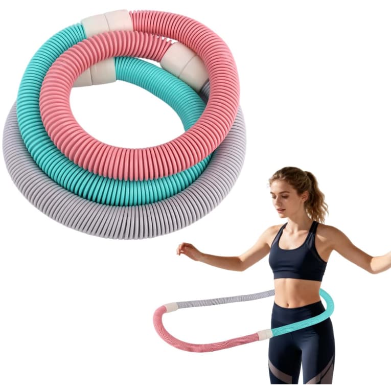 Bambolê de Mola,Queima Gordura, Portátil com Massagem ABS, Emagrece Abdômen e Treina Múltiplas Áreas