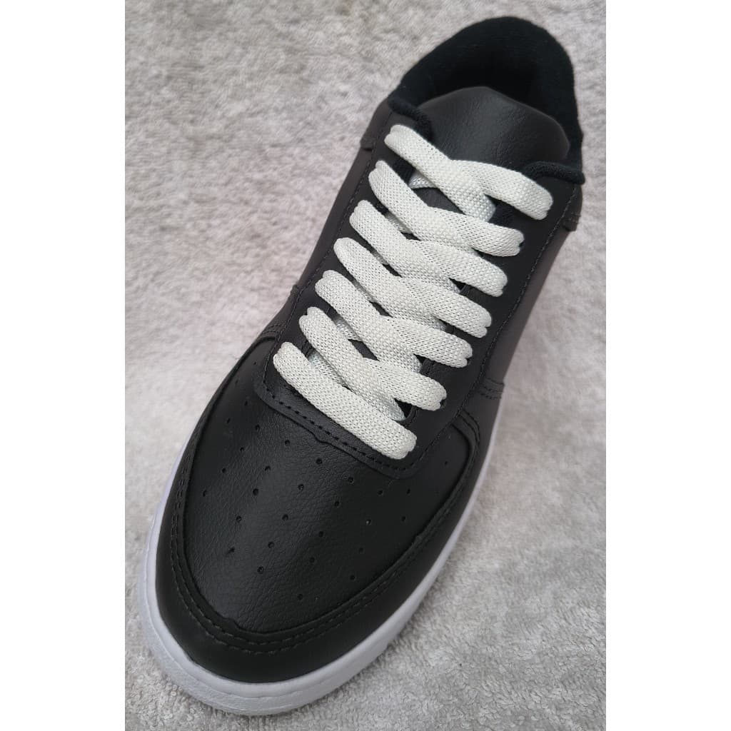 tenis casual  cort vision preto branco envio imediato