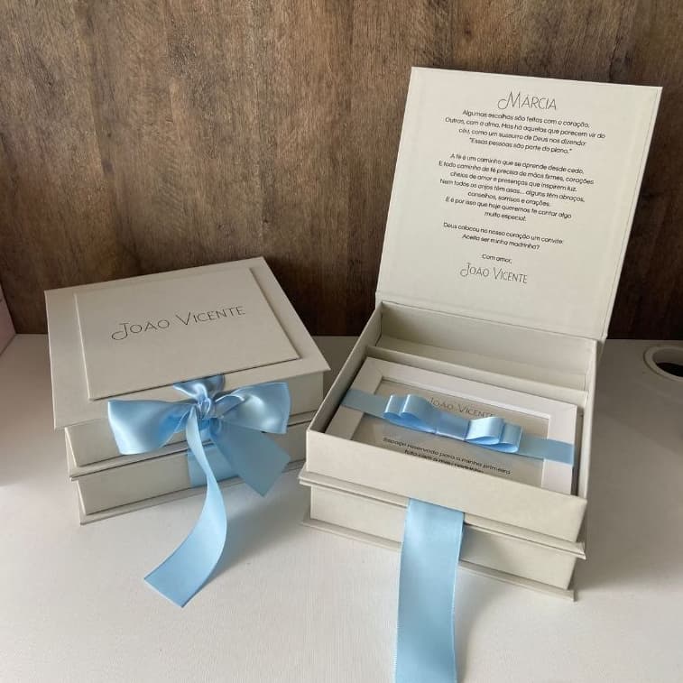 Kit Convite Para Madrinha/Padrinho Cores