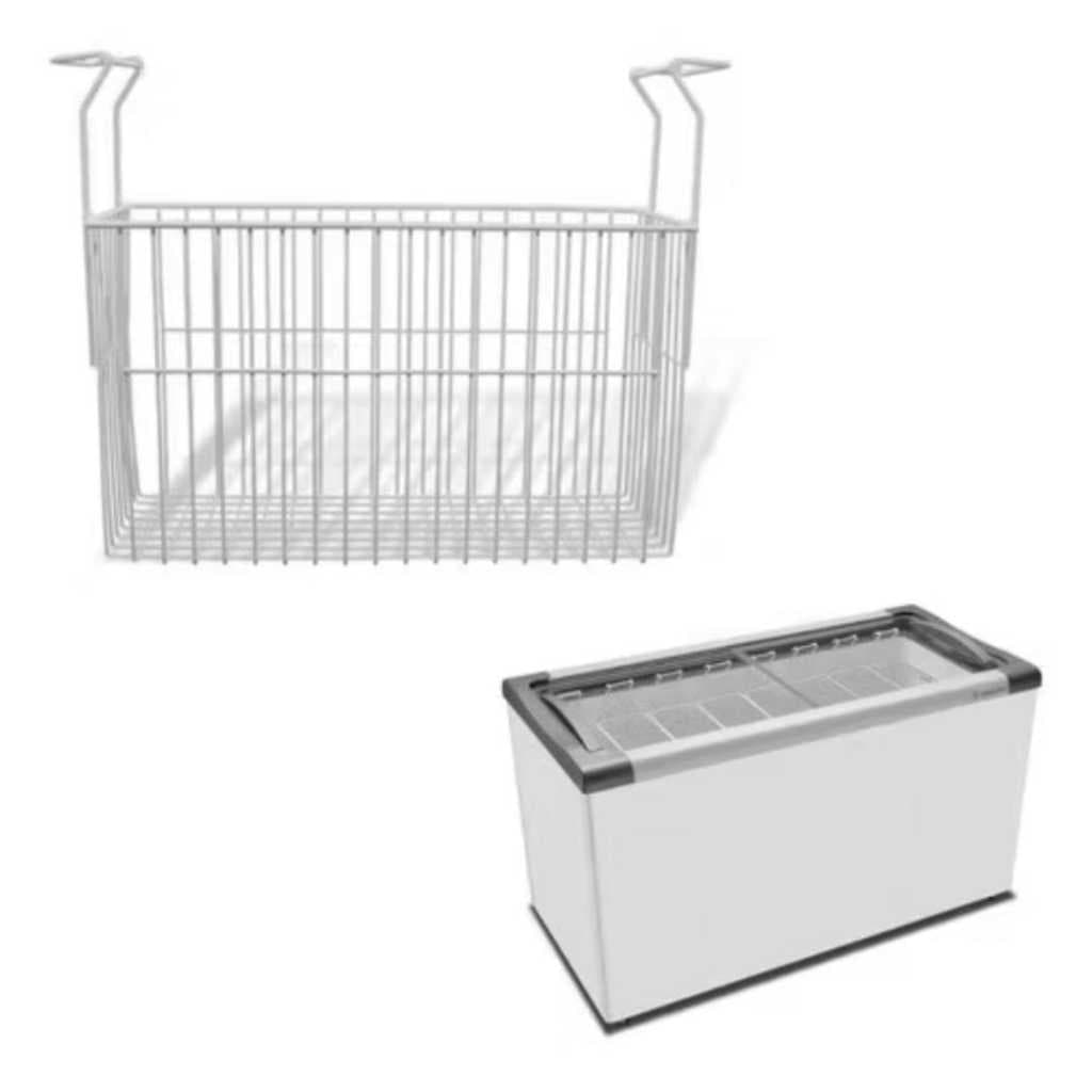 Cesto Organizador Nextgen para Freezer Metalfrio - Organização Eficiente e Durável