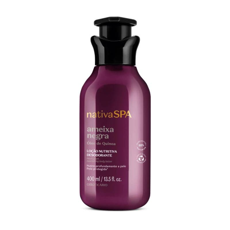 Loção Hidratante Desodorante Corporal Nativa SPA Ameixa.negra+varacoes.         400ml - O Boticário