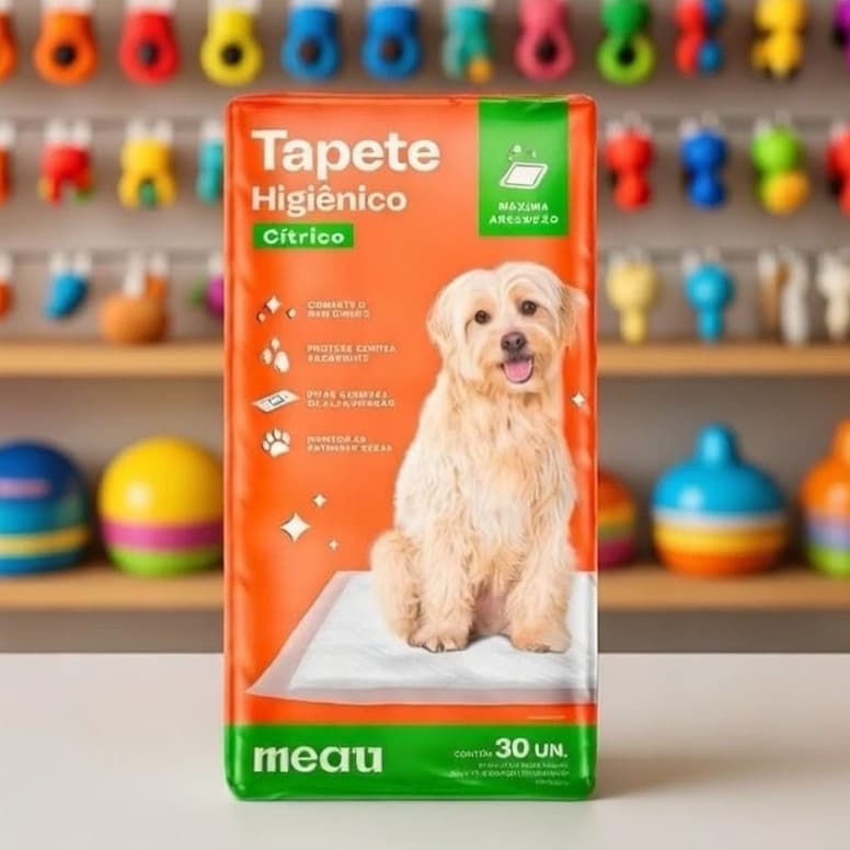 Tapete Higiênico Para Cães - Fralda Descartável para Pet - Meau - 30 Unidades - Cachorro e Gato - Alta Absorção