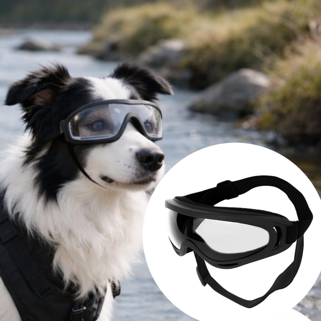 Óculos Pet Anti-UV com Armação Macia – Estilo Novo