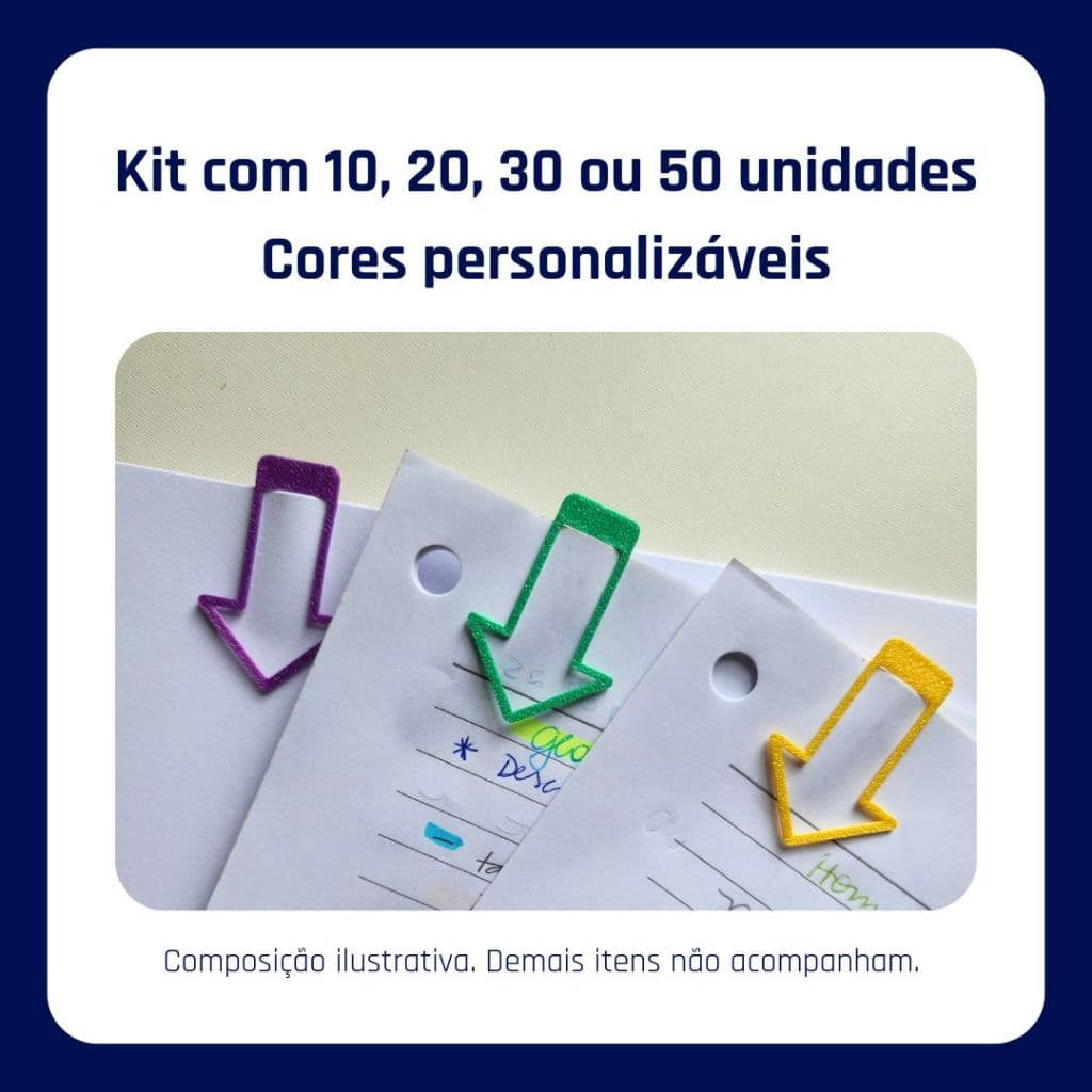 Clips Multifuncional para Organização e Leitura • Kit com 10, 20, 30 ou 50 Unidades