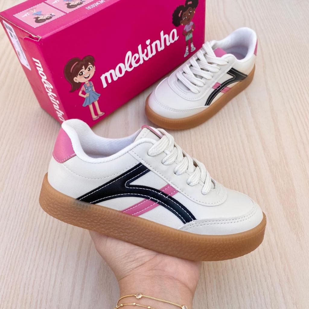 Tênis Sapato Infantil Molekinha Casual Confortável Estilo Lançamento Escola Dia Das Crianças