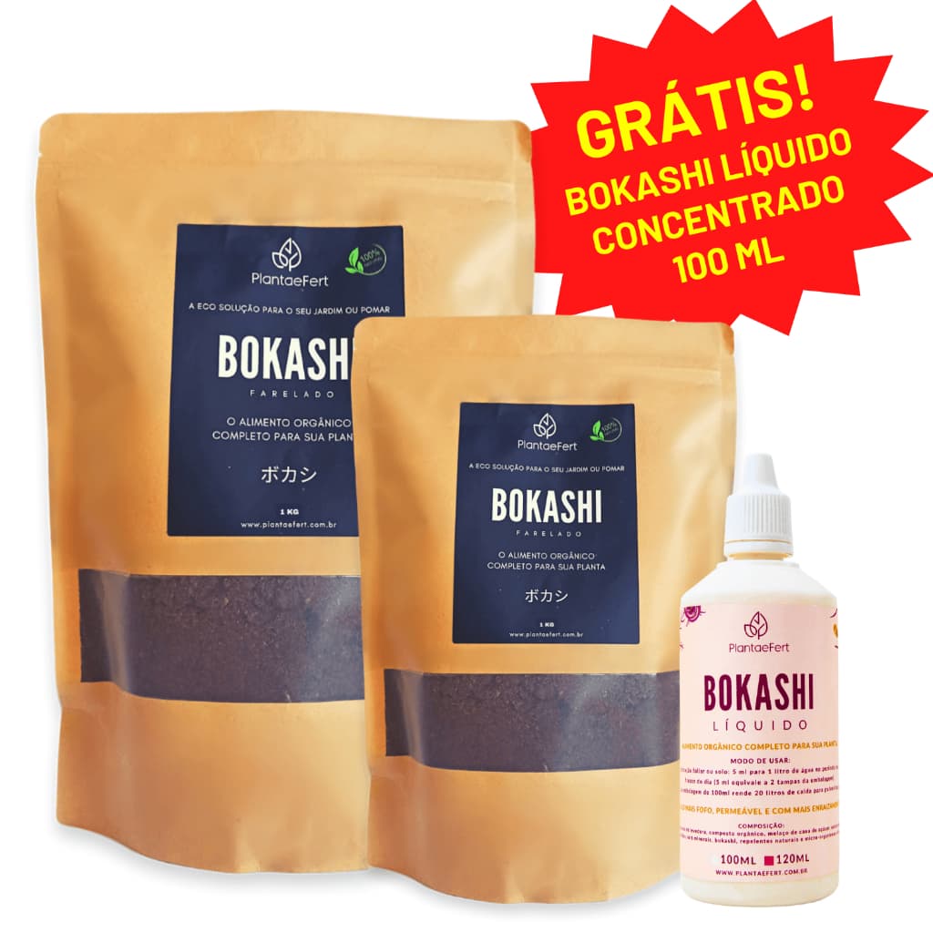 Adubo Bokashi Crescimento 2 kg Para Plantas Em Vaso