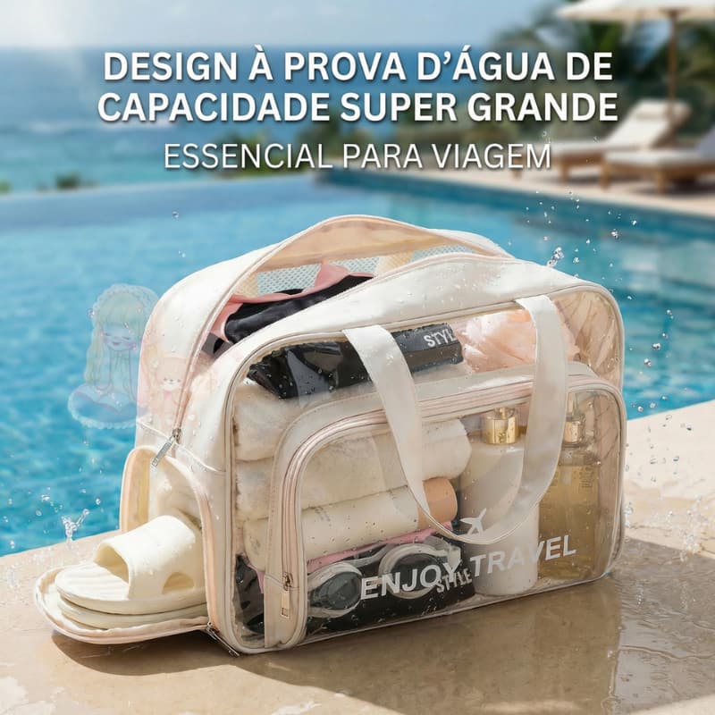 Bolsa de viagem de praia, natação, fitness, multifuncional, Grande capacidade