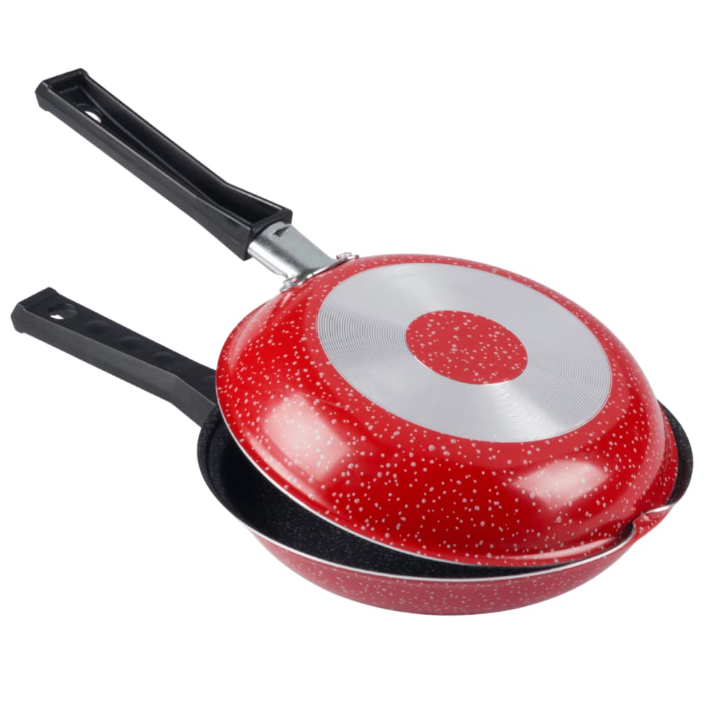 Omeleteira Dupla Antiaderente 18Cm Vermelho Nacional