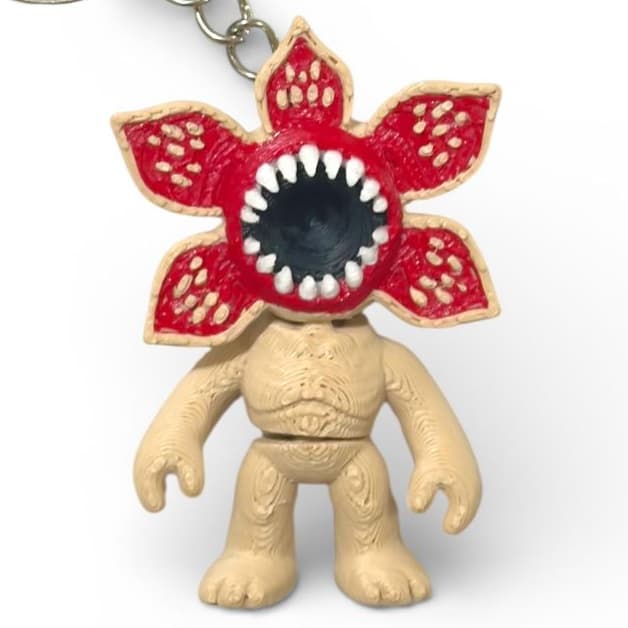 Chaveiro Inspirado em Stranger Things Demogorgon Geek Flexível