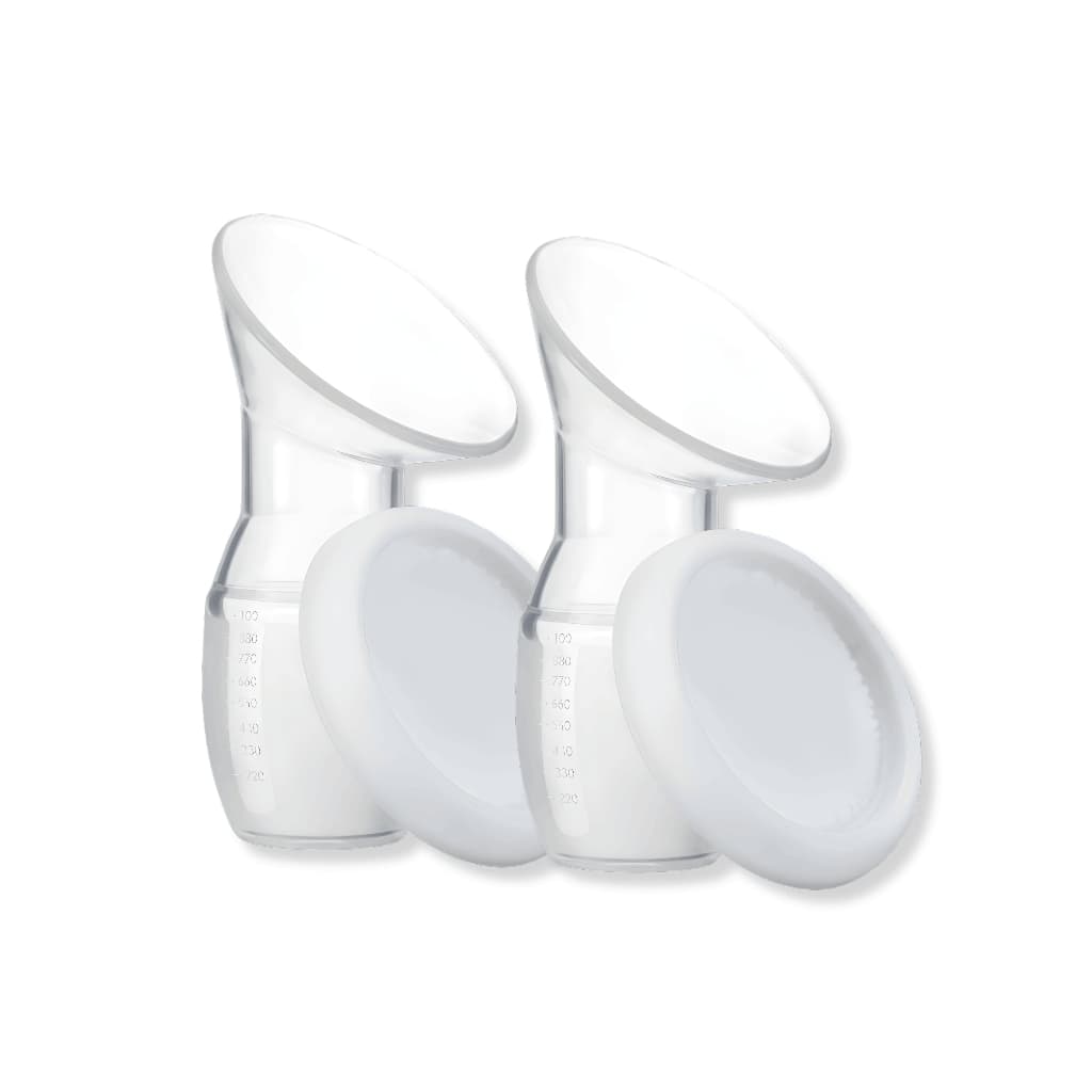 Kit 2 Unids Extrator/Coletor de Leite Materno Silicone – Sucção Natural Reutilizável