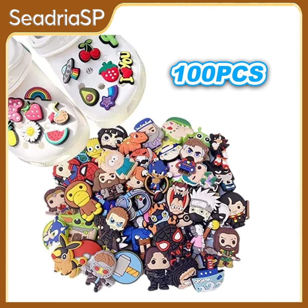 Kit 100 Pcs Pins Botons Aleatório Pronta Entrega