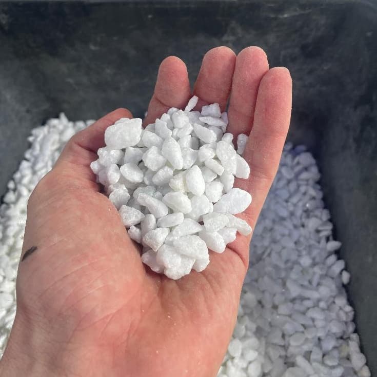 Pedra Decorativa Branca para Vasos Jardins e Decoração 1kg 2kg 5kg