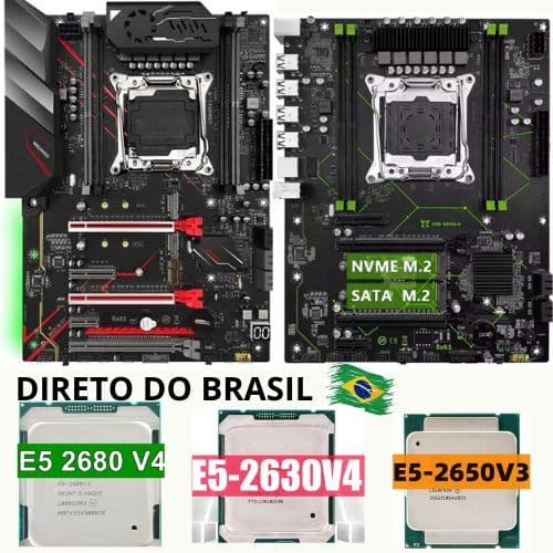 KIT XEON x99 MR9A UPGRADE GAMER PLACA MÃE + E5 2680 v4 E5 2630 V4 PROMOCÃO